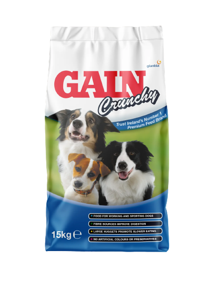 Gain Crunchy Dog Food 15KG