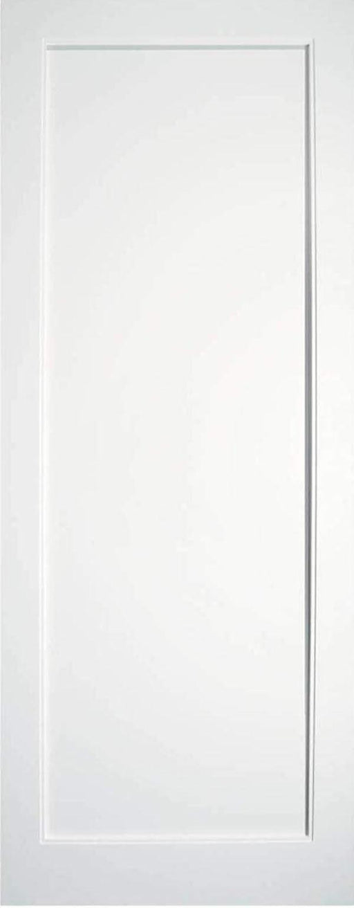 B&G Single Panel Primed White Shaker Door - 6'8" x 2"8' - General Hardware Supplies Homevalue