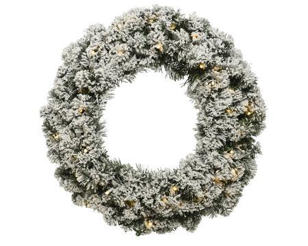 Battery Operated Imperial Snowy Wreath - General Hardware Supplies Homevalue