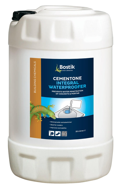 Bostik Cementone Integral Liquid Waterproofer 25L - General Hardware Supplies Homevalue