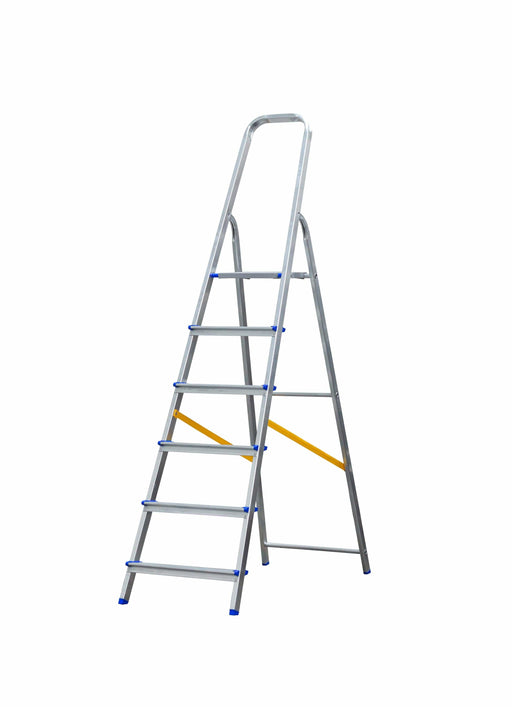 Buildworx 6 Tread Aluminium Step Ladder - General Hardware Supplies Homevalue