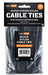 Buildworx Cable Ties 3.6  x 150 Black (Pack of 100) - General Hardware Supplies Homevalue