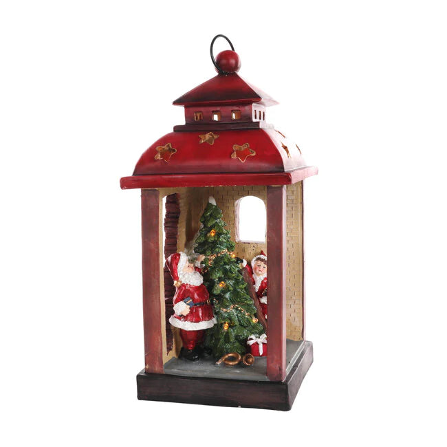 Decorative Santa Scene Lantern - General Hardware Supplies Homevalue