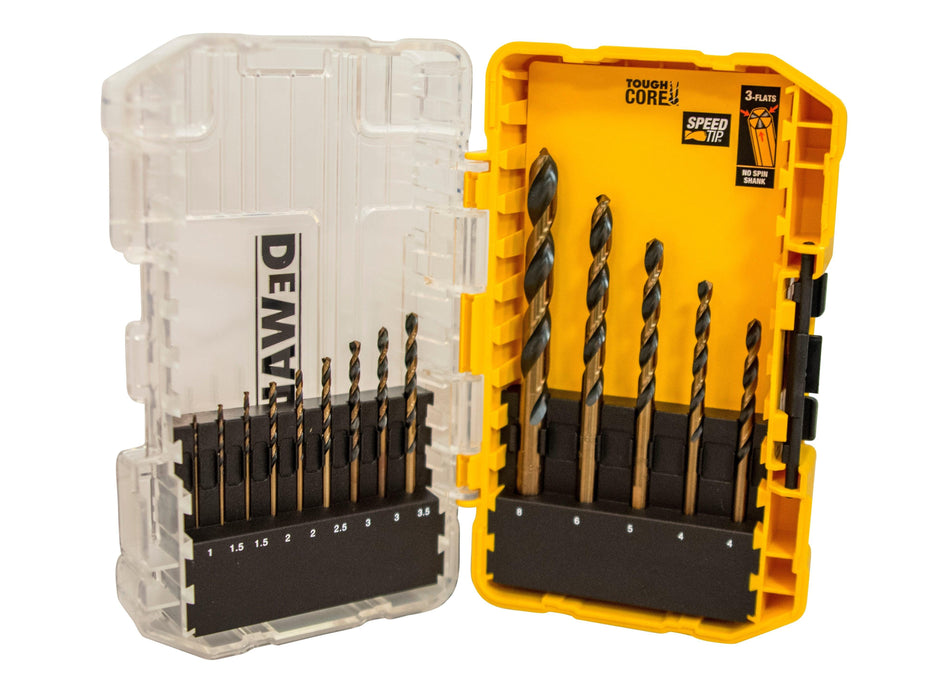 Dewalt 14 Piece Black & Gold HSS Drill Bit Set - General Hardware Supplies Homevalue