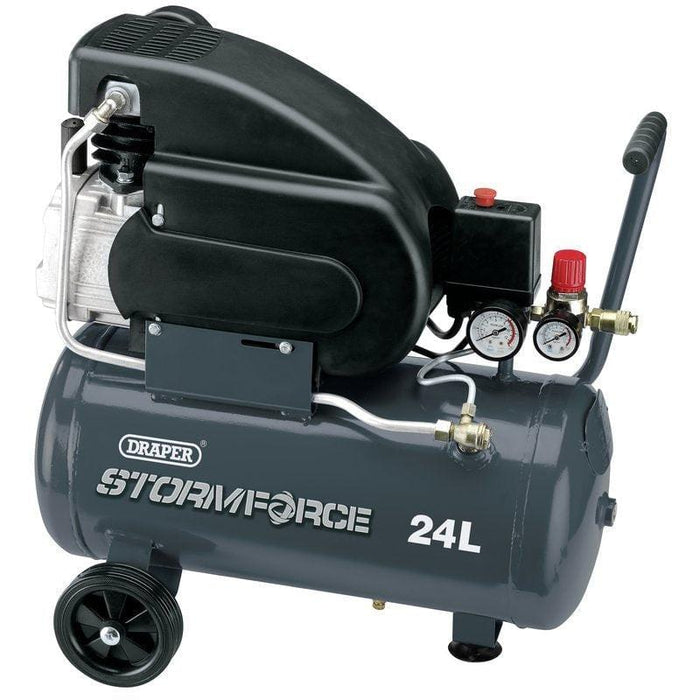 Draper Air Compressor 24L 2Hp 230V - General Hardware Supplies Homevalue