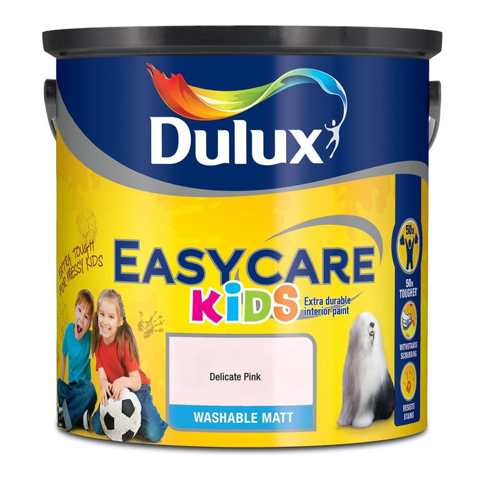 Dulux Easycare Kids Delicate Pink 2.5L - General Hardware Supplies Homevalue