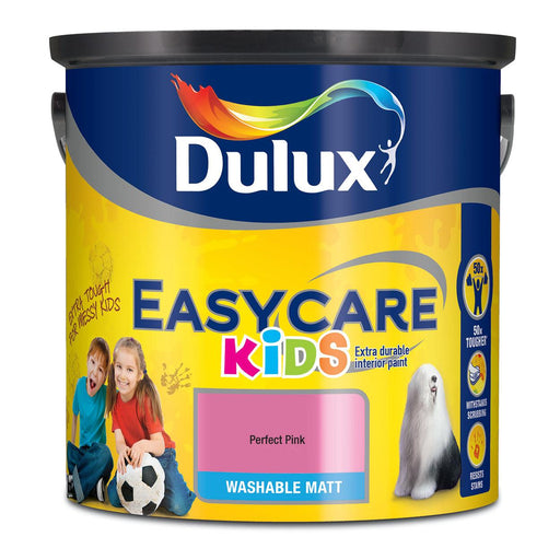 Dulux Easycare Kids Perfect Pink 2.5L - General Hardware Supplies Homevalue