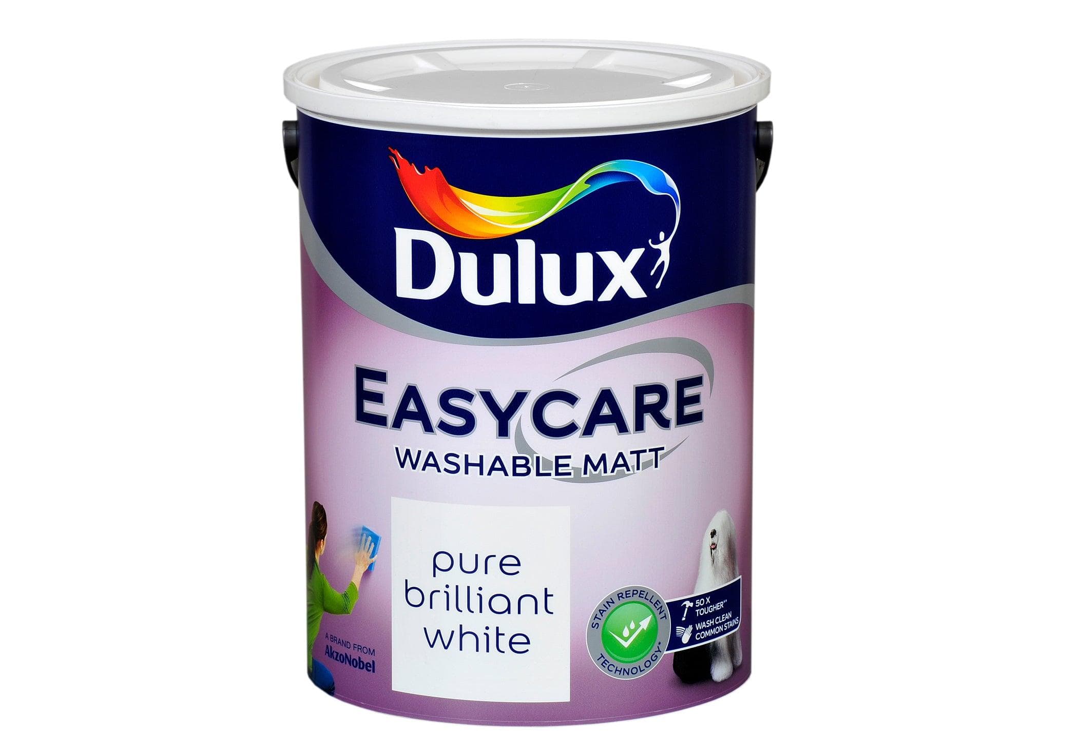 Dulux Easycare Pure Brilliant White 5L - General Hardware Supplies Homevalue