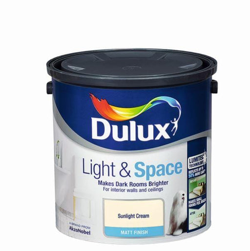 Dulux Light & Space Sunlight Cream 2.5L - General Hardware Supplies Homevalue