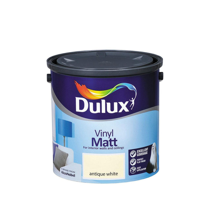 Dulux Vinyl Matt Antique White 2.5L - General Hardware Supplies Homevalue
