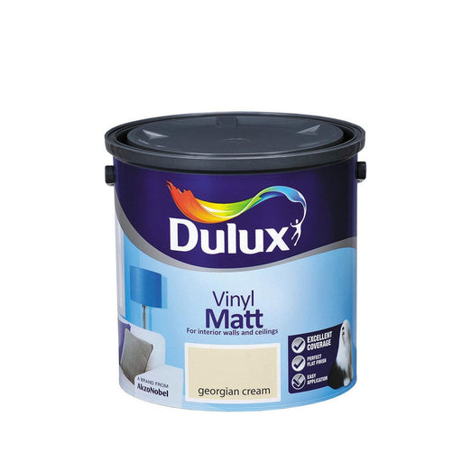 Dulux Vinyl Matt Georgian Cream 2.5L - General Hardware Supplies Homevalue
