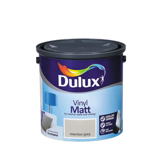Dulux Vinyl Matt Merrion Grey 2.5L - General Hardware Supplies Homevalue