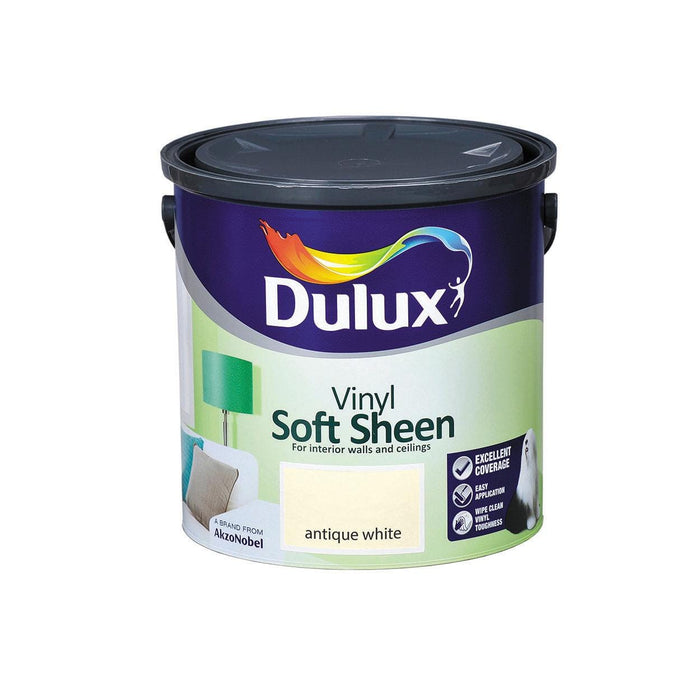 Dulux Vinyl Soft Sheen Antique White 2.5L - General Hardware Supplies Homevalue