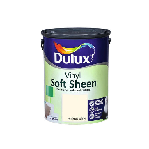 Dulux Vinyl Soft Sheen Antique White 5L - General Hardware Supplies Homevalue