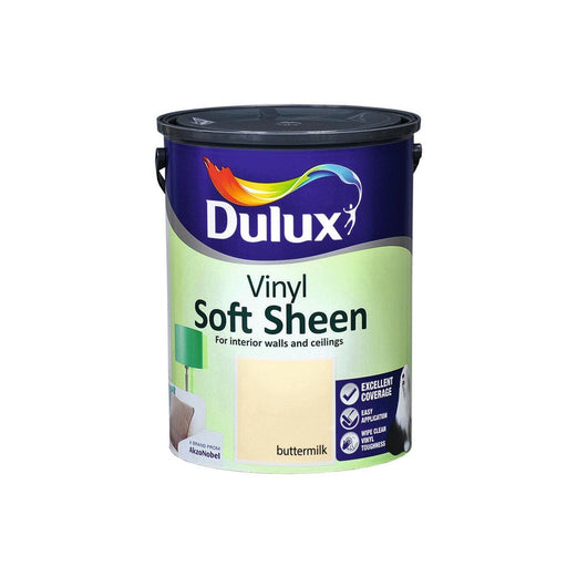 Dulux Vinyl Soft Sheen Buttermilk 5L - General Hardware Supplies Homevalue