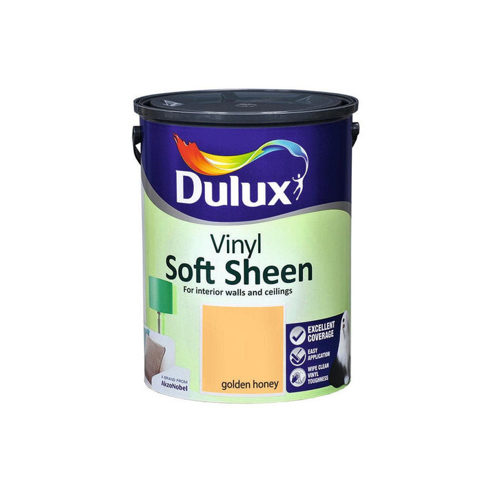 Dulux Vinyl Soft Sheen Golden Honey 5L - General Hardware Supplies Homevalue