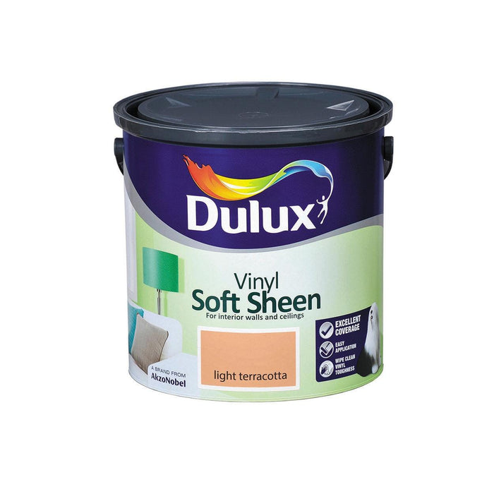 Dulux Vinyl Soft Sheen Light Terracotta 2.5L - General Hardware Supplies Homevalue
