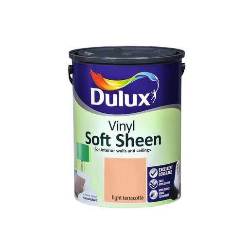 Dulux Vinyl Soft Sheen Light Terracotta 5L - General Hardware Supplies Homevalue