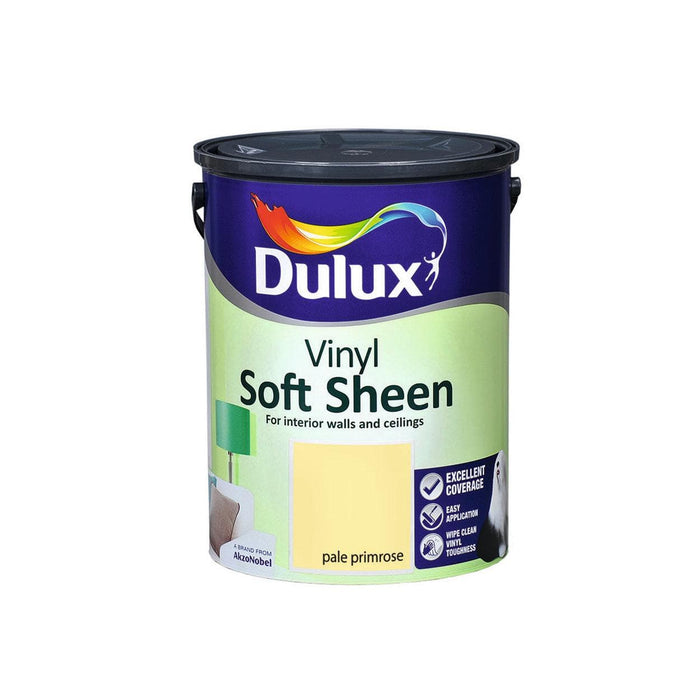 Dulux Vinyl Soft Sheen Pale Primrose 5L - General Hardware Supplies Homevalue