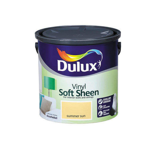 Dulux Vinyl Soft Sheen Summer Sun 2.5L - General Hardware Supplies Homevalue