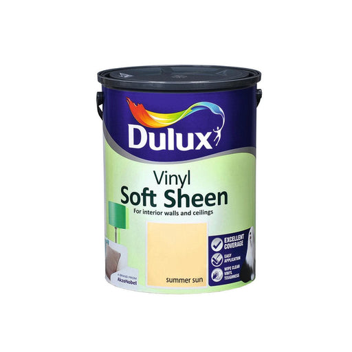 Dulux Vinyl Soft Sheen Summer Sun 5L - General Hardware Supplies Homevalue