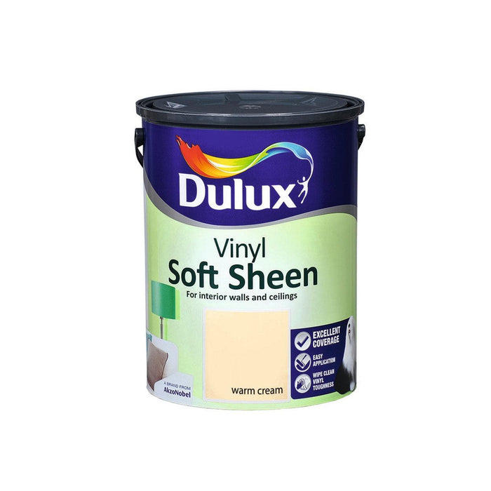 Dulux Vinyl Soft Sheen Warm Cream 5L - General Hardware Supplies Homevalue