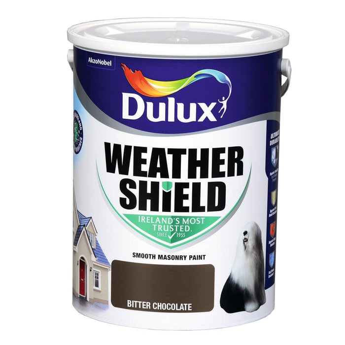 Dulux Weathershield Bitter Chocolate 5L - General Hardware Supplies Homevalue