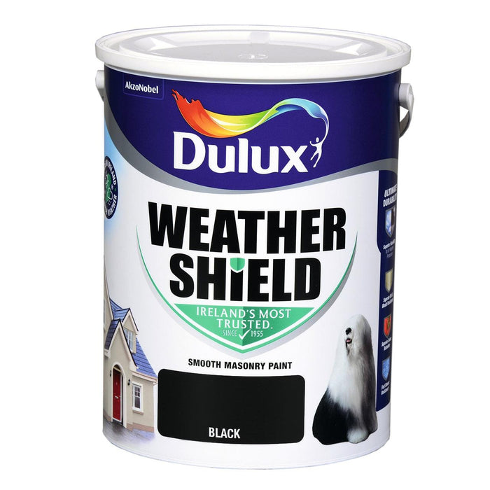 Dulux Weathershield Black 5L - General Hardware Supplies Homevalue