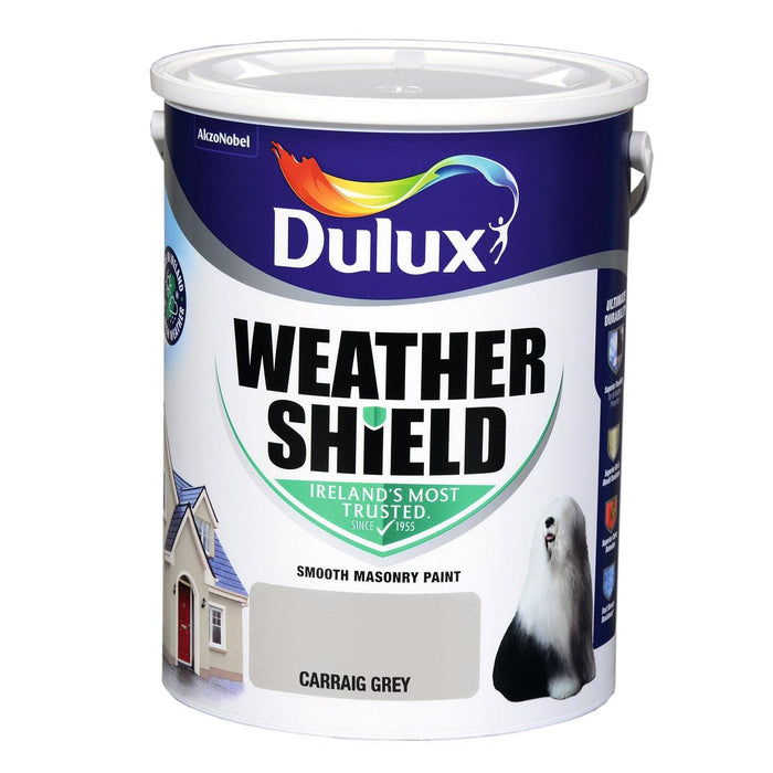 Dulux Weathershield Carraig Grey 5L - General Hardware Supplies Homevalue