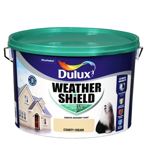 Dulux Weathershield County Cream 10L - General Hardware Supplies Homevalue