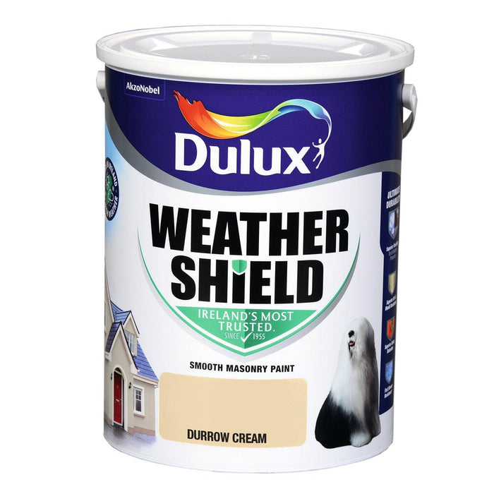 Dulux Weathershield Durrow Cream 5L - General Hardware Supplies Homevalue