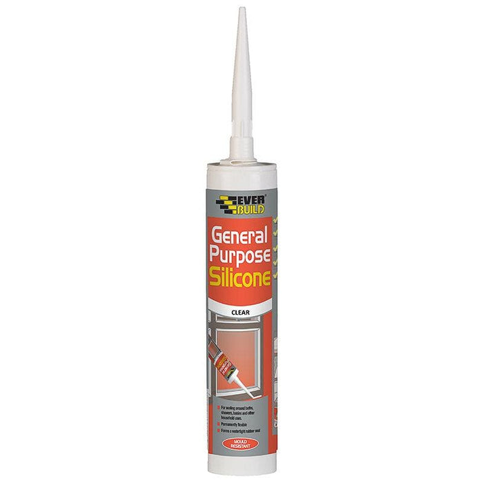 Everbuild General Purpose Silicone Clear - General Hardware Supplies Homevalue