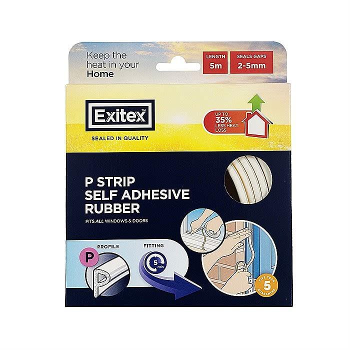Exitex P Strip-5 m-White - General Hardware Supplies Homevalue