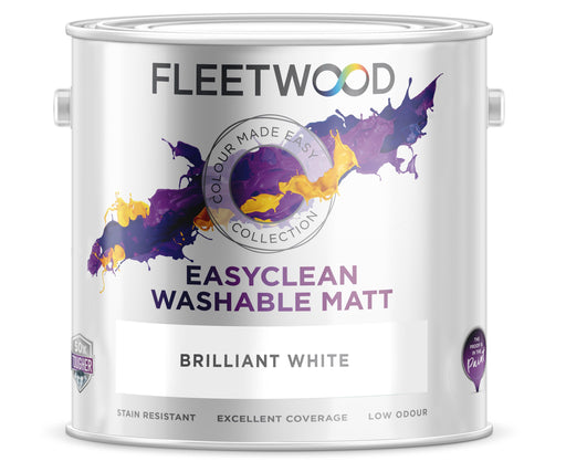 Fleetwood Easy Clean Brilliant White 2.5Ltr - General Hardware Supplies Homevalue