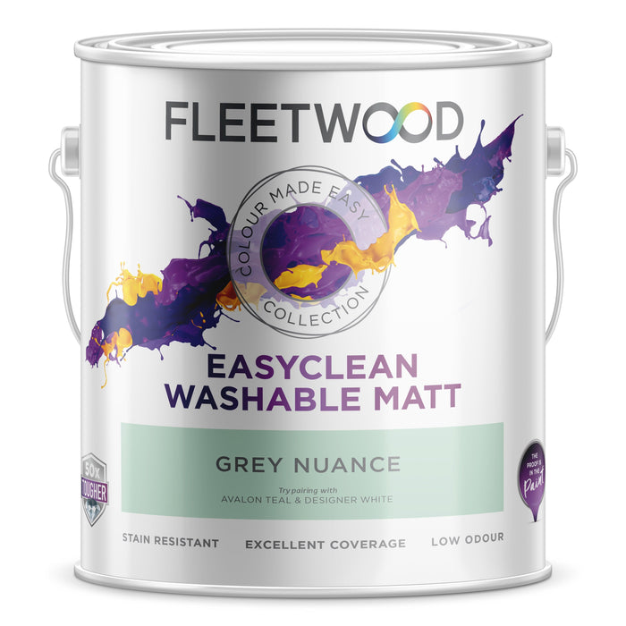 Fleetwood Easy Clean Grey Nuance  2.5Ltr - General Hardware Supplies Homevalue