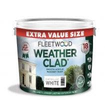 Fleetwood Weatherclad White 9L + 1L free - General Hardware Supplies Homevalue