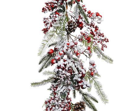 Frosted Red Berry Garland - General Hardware Supplies Homevalue