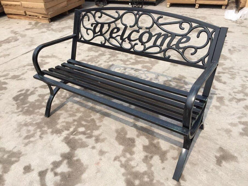 Garden Collection Metal Welcome Bench - General Hardware Supplies Homevalue