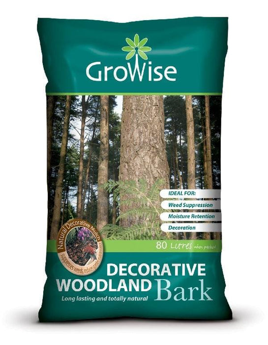 Growise Woodland Bark 80 Litre - General Hardware Supplies Homevalue