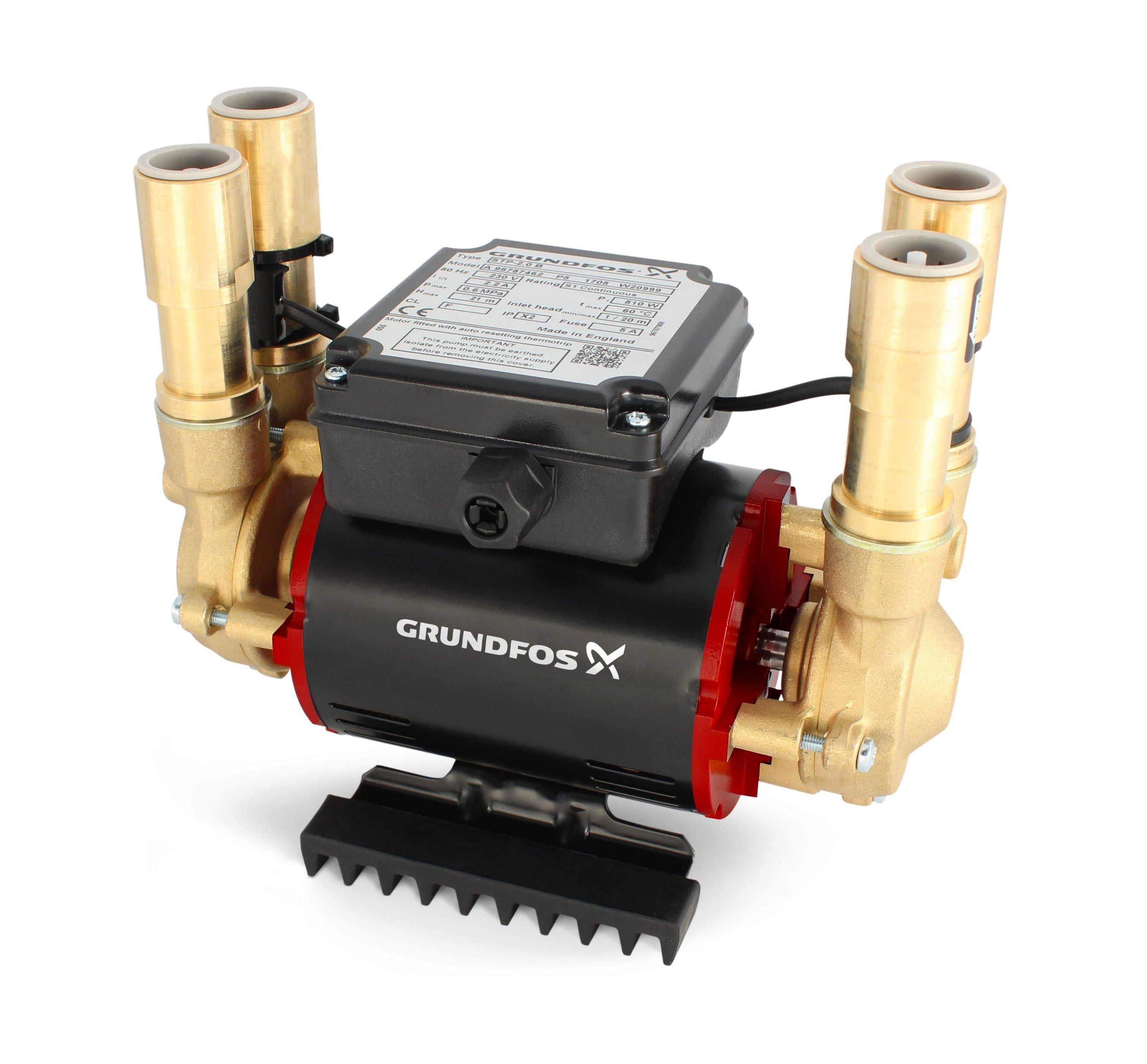 Grundfos Shower Pump Stp3.0 B 3.0 Bar Positive Twin — General Hardware