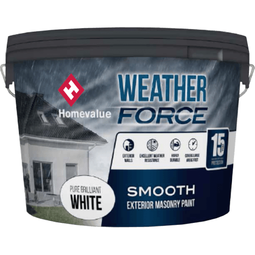 Homevalue Weatherforce Paint 10L White - General Hardware Supplies Homevalue