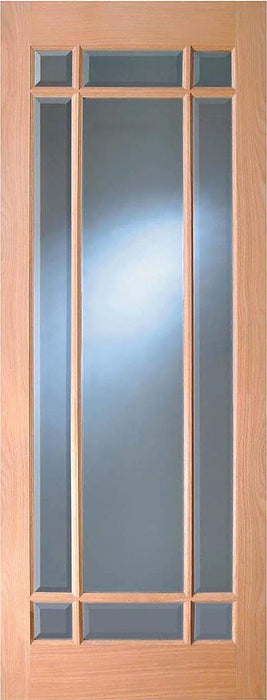 Indoors Merville Oak Bevel Glazed Door Pre-Fin 78X30 - General Hardware Supplies Homevalue