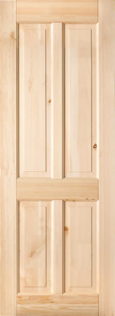 Indoors Shelton Pre-Finished Red Deal 4 Panel Door 78X30 - General Hardware Supplies Homevalue