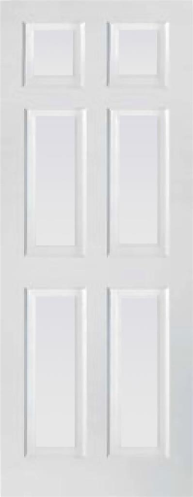 Indoors Toronto 6 Panel Primed Door 78X24X44Mm - General Hardware Supplies Homevalue