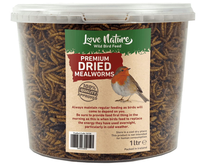Love Nature 1L Tub Dried Mealworms - General Hardware Supplies Homevalue