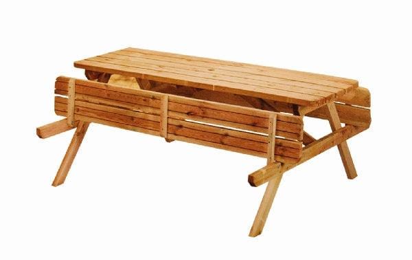 Pine Folding Picnic Table - General Hardware Supplies Homevalue
