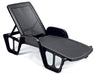 Rattan Effect Sun Lounger Anthracite - General Hardware Supplies Homevalue