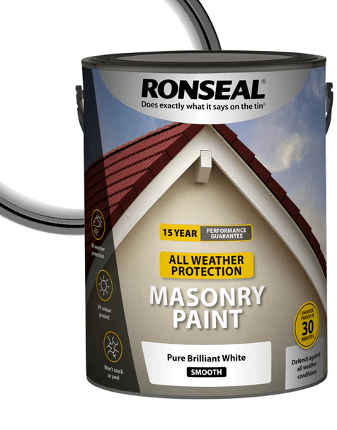 Ronseal All Weather Protection Masonry Paint Country Cream 5L - General Hardware Supplies Homevalue