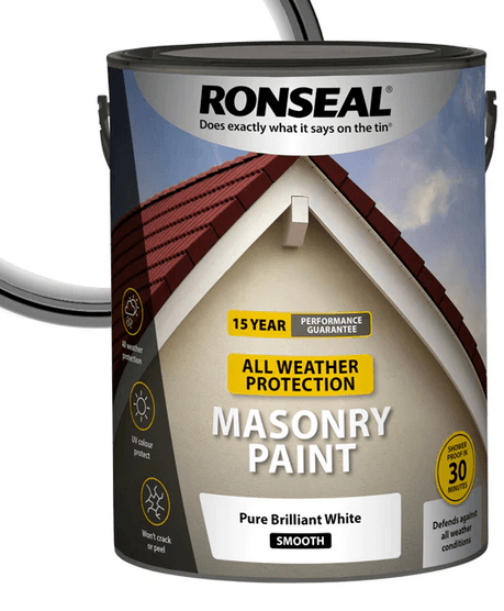 Ronseal All Weather Protection Masonry Paint Mid Grey 10L - General Hardware Supplies Homevalue