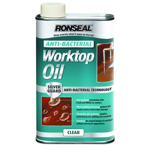 Ronseal Anti Bacterial Worktop Oil 1L - General Hardware Supplies Homevalue